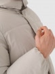mini: Męski płaszcz puchowy pikowany Outhorn OTHWAW24TDJAM638 - beżowy (10)