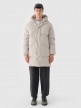 mini: Męski płaszcz puchowy pikowany Outhorn OTHWAW24TDJAM638 - beżowy (12)