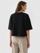 mini: Damski t-shirt oversize Outhorn OTHWAW24TTSHF2341 - czarny (5)