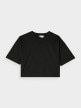 mini: Damski t-shirt oversize Outhorn OTHWAW24TTSHF2341 - czarny (7)