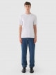 mini: Męski t-shirt basic Outhorn OTHWAW24TTSHM2368 - biały (5)