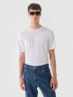 mini: Męski t-shirt basic Outhorn OTHWAW24TTSHM2368 - biały (1)