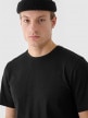 mini: Męski t-shirt basic Outhorn OTHWAW24TTSHM2437 - czarny (4)