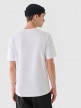 mini: Męski t-shirt z nadrukiem Outhorn OTHWAW24TTSHM2435 - biały (3)