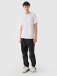 mini: Męski t-shirt z nadrukiem Outhorn OTHWAW24TTSHM2435 - biały (4)