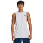 mini: Męski top treningowy Under Armour UA Left Chest Cut Off Tank - biały (8)