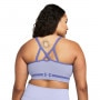 Biustonosz treningowy Under Armour UA Seamless Low Long Bra - fioletowy