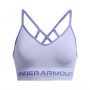 Biustonosz treningowy Under Armour UA Seamless Low Long Bra - fioletowy