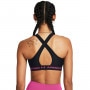 Biustonosz treningowy Under Armour UA Crossback Mid Bra - czarny