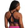 Biustonosz treningowy Under Armour UA Crossback Mid Bra - czarny