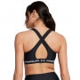 Biustonosz treningowy Under Armour Crossback Mid Bra - czarny