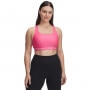 Biustonosz treningowy Under Armour Crossback Mid Bra - różowy