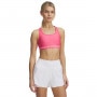 Biustonosz treningowy Under Armour Crossback Mid Bra - różowy