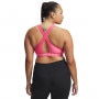 Biustonosz treningowy Under Armour Crossback Mid Bra - różowy