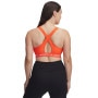 Biustonosz treningowy Under Armour Crossback Mid Bra - pomarańczowy