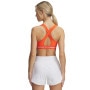 Biustonosz treningowy Under Armour Crossback Mid Bra - pomarańczowy