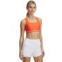 Biustonosz treningowy Under Armour Crossback Mid Bra - pomarańczowy