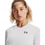 mini: Damski longsleeve treningowy Under Armour UA HG Authentics Comp LS - biały (3)