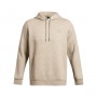 mini: Męska bluza dresowa nierozpinana z kapturem Under Armour UA Icon Fleece Hoodie - beżowa (4)