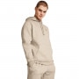  UNDER ARMOUR Męska bluza dresowa nierozpinana z kapturem Under Armour UA Icon Fleece Hoodie  beżowa Beżowy