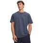 Obrazek dla: UNDER ARMOUR Męski tshirt z nadrukiem Under Armour UA Logo Emb Heavyweight SS  granatowy Granatowy