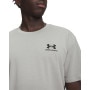 mini: Męski t-shirt z nadrukiem Under Armour UA Logo Emb Heavyweight SS - szary (3)