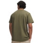 mini: Męski t-shirt z nadrukiem Under Armour UA Logo Emb Heavyweight SS - khaki (2)