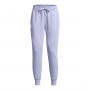 Damskie spodnie dresowe Under Armour UA Rival Fleece Jogger - fioletowe 