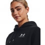 mini: Damska bluza dresowa nierozpinana z kapturem Under Armour UA Icon Fleece OS Hoodie - czarna (2)