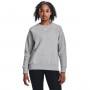 mini: Damska bluza dresowa nierozpinana bez kaptura Under Armour Rival Fleece Crew - szara (1)