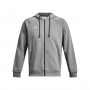 mini: Męska bluza dresowa rozpinana z kapturem Under Armour UA Rival Fleece FZ Hoodie - szara (4)