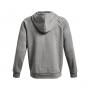 mini: Męska bluza dresowa rozpinana z kapturem Under Armour UA Rival Fleece FZ Hoodie - szara (5)