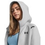 mini: Damska bluza treningowa rozpinana z kapturem Under Armour Unstoppable Fleece FZ - szara (3)