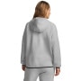 mini: Damska bluza treningowa rozpinana z kapturem Under Armour Unstoppable Fleece FZ - szara (4)