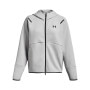mini: Damska bluza treningowa rozpinana z kapturem Under Armour Unstoppable Fleece FZ - szara (6)