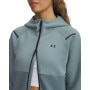 mini: Damska bluza treningowa rozpinana z kapturem Under Armour Unstoppable Fleece FZ - niebieska (3)