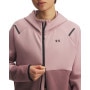 mini: Damska bluza treningowa rozpinana z kapturem Under Armour Unstoppable Fleece FZ - różowa (3)