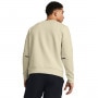 mini: Męska bluza treningowa nierozpinana bez kaptura Under Armour UA Unstoppable Flc Crew - kremowa (2)