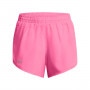 mini: Damskie spodenki do biegania Under Armour UA Fly By 3'' Shorts - różowe (5)