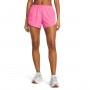 mini: Damskie spodenki do biegania Under Armour UA Fly By 3'' Shorts - różowe (2)