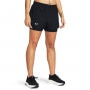 mini: Damskie spodenki do biegania Under Armour UA Fly By 2in1 Short - czarne (2)