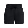 Damskie spodenki dresowe Under Armour Rival Fleece Short - czarne