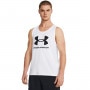 mini: Męski top z nadrukiem Under Armour UA Sportstyle Logo Tank - biały (1)