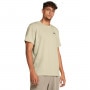 mini: Męski t-shirt z nadrukiem Under Armour UA HW LC Logo Repeat SS - beżowy (1)