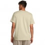 mini: Męski t-shirt z nadrukiem Under Armour UA HW LC Logo Repeat SS - beżowy (2)