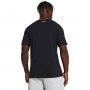 mini: Męski t-shirt z nadrukiem Under Armour UA Foundation Short Sleeve - czarny (2)