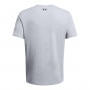 mini: Męski t-shirt z nadrukiem Under Armour UA Foundation Short Sleeve - szary (4)