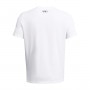 mini: Męski t-shirt z nadrukiem Under Armour UA Foundation Short Sleeve - biały (4)
