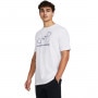 Obrazek dla: UNDER ARMOUR Męski tshirt z nadrukiem Under Armour UA Foundation Short Sleeve  bialy Biały