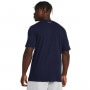 mini: Męski t-shirt z nadrukiem Under Armour UA Foundation Short Sleeve - granatowy (2)